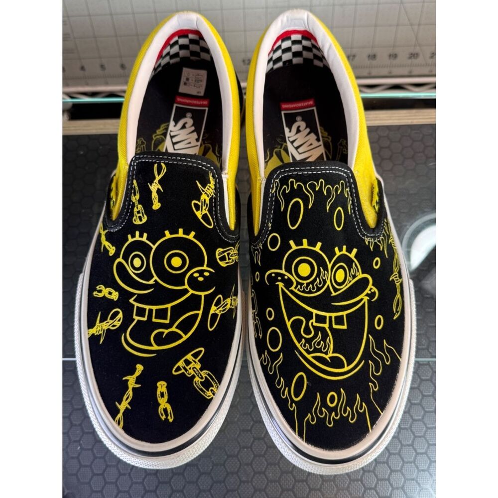 VANS®  |  SPONGEBOB SQUAREPANTS  |  SLIP-ONS  |  MEN:9.5  |  NEW  | - Picture 3 of 14
